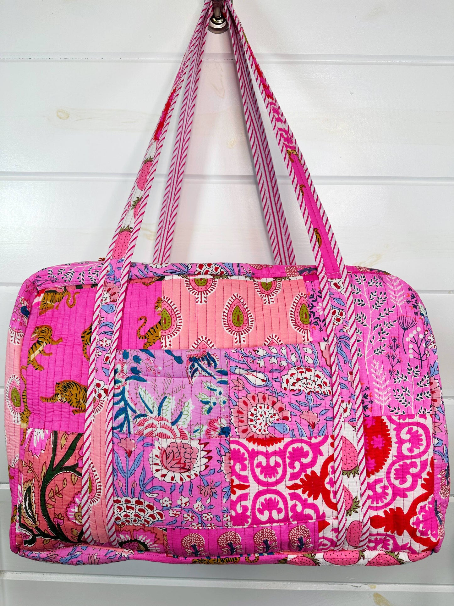 Quilted Duffle Pink Patchwork