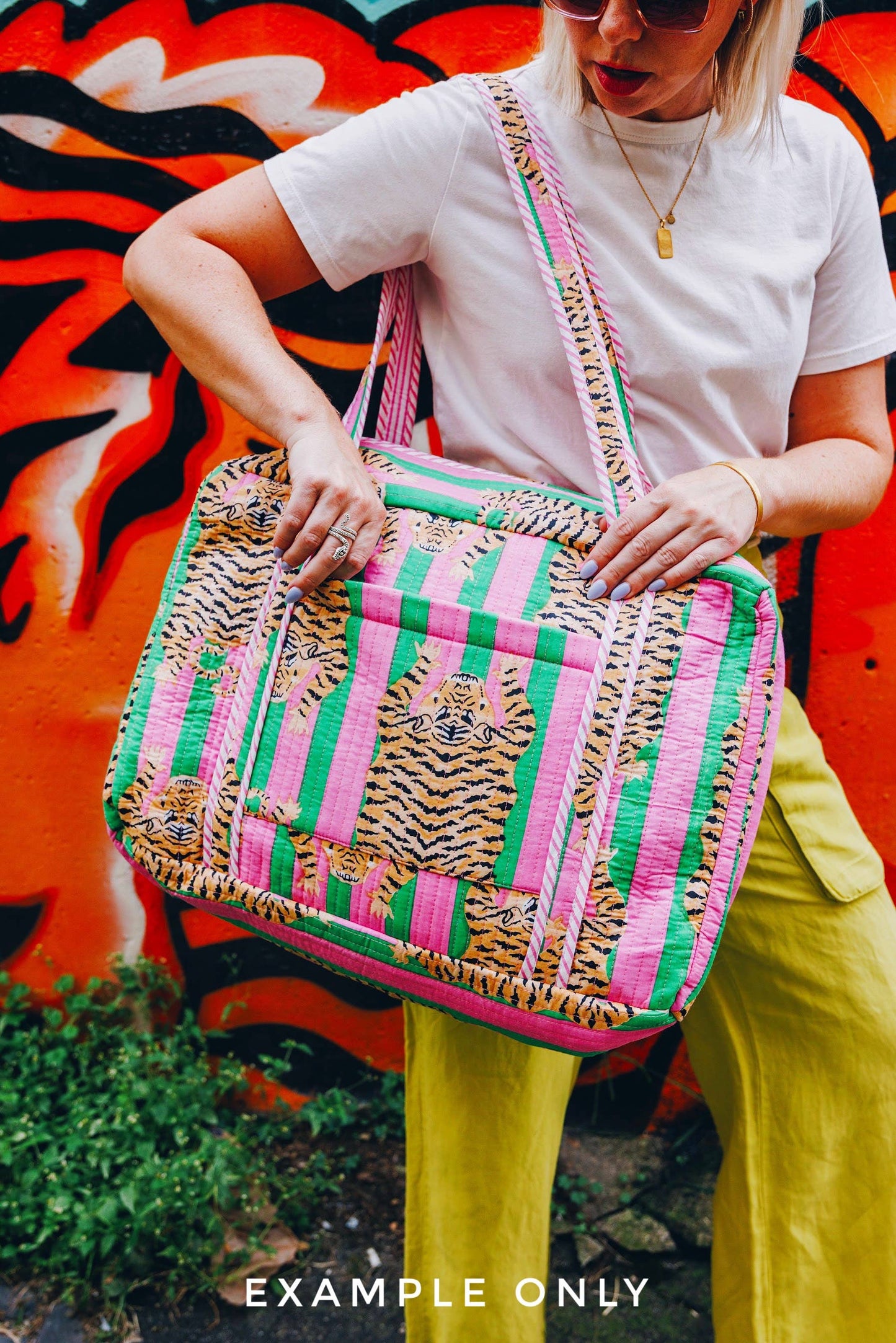 Quilted Duffle Pink Patchwork