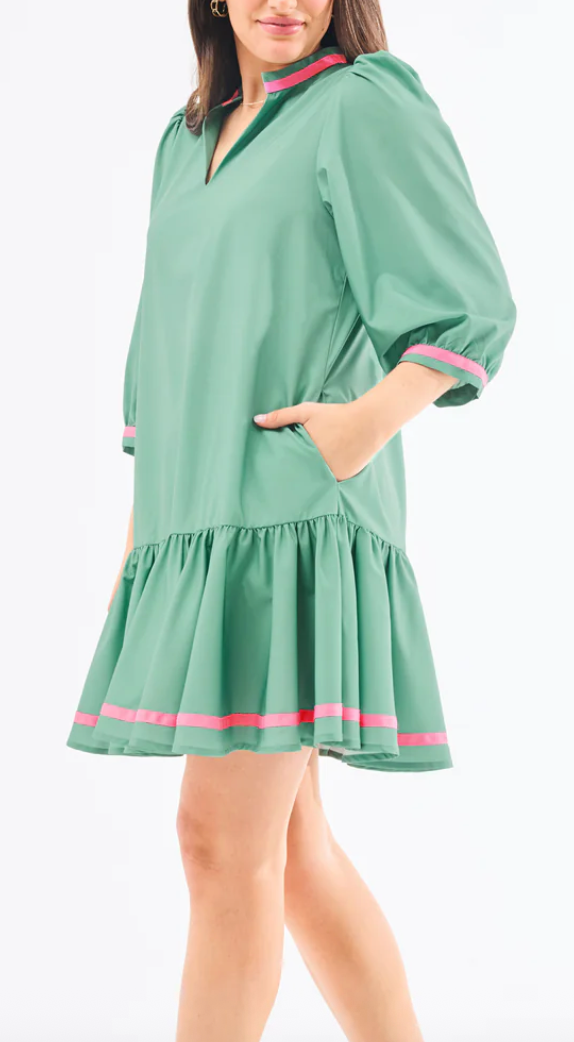 Naomi Basil Dress