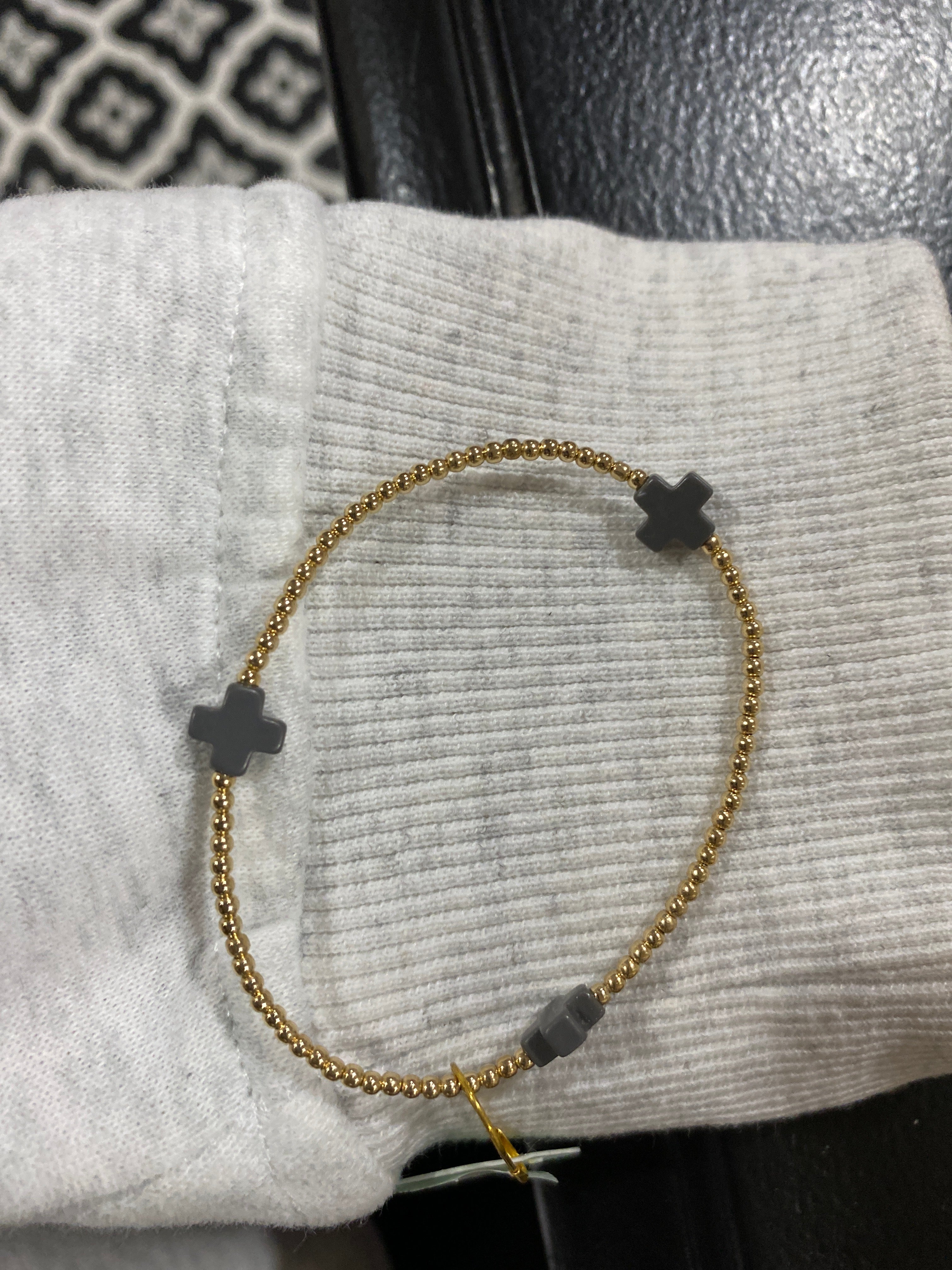 ENewton 2mm Color Cross Bracelet