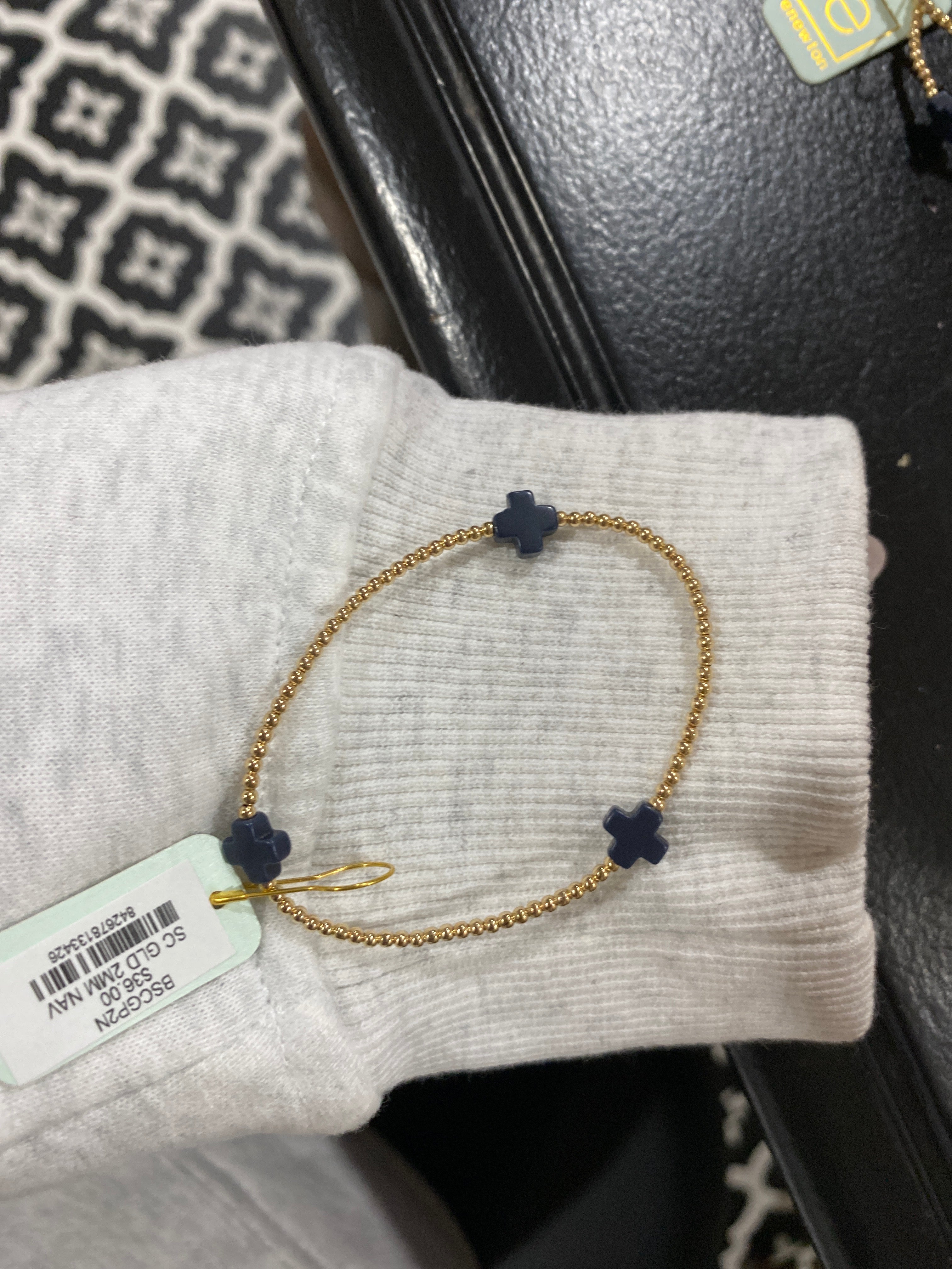 ENewton 2mm Color Cross Bracelet