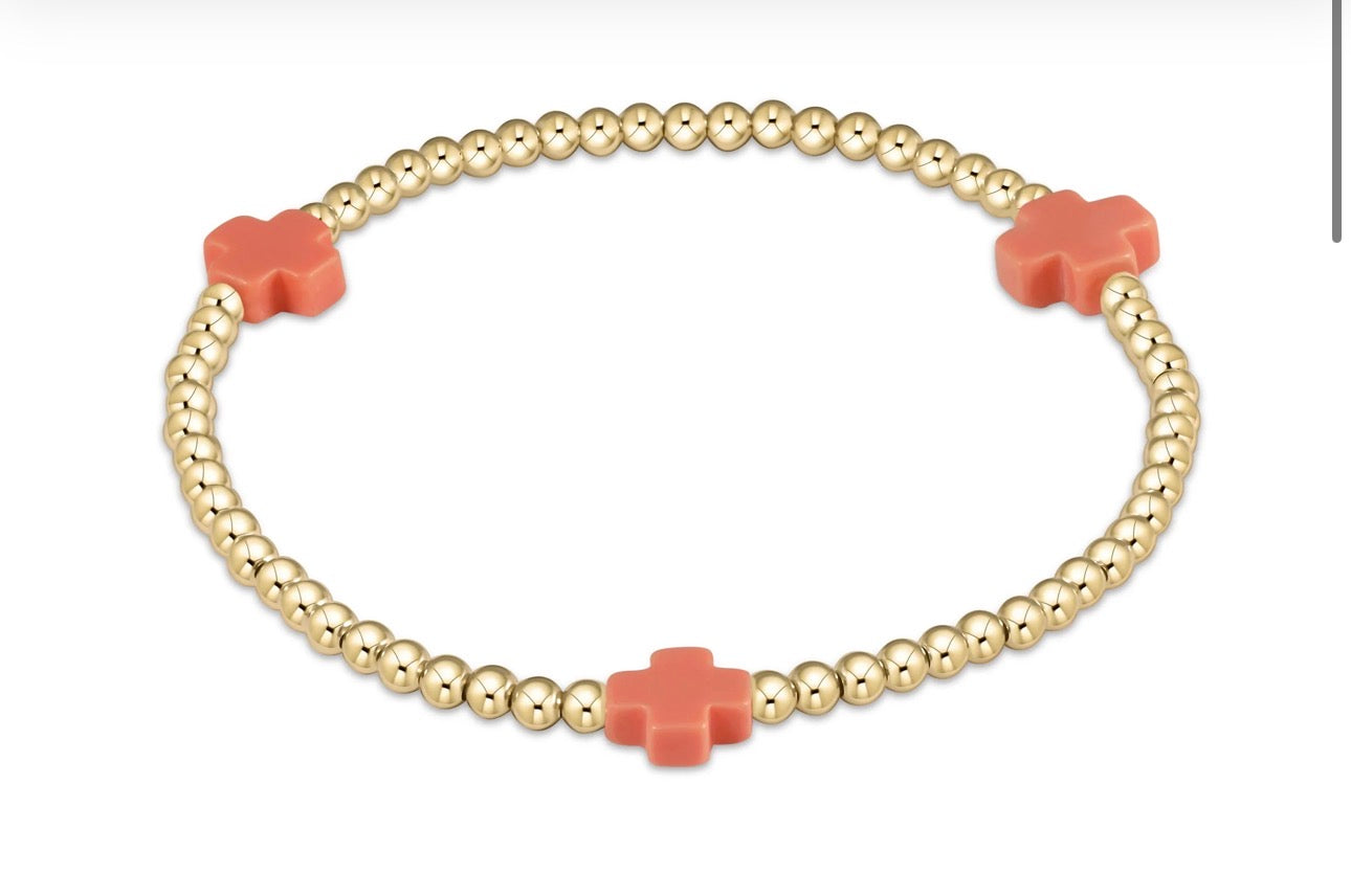 ENewton 3mm Color Cross Bracelet