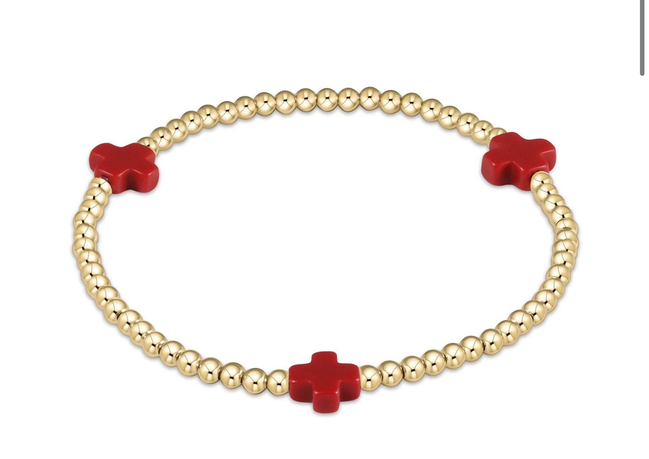 ENewton 3mm Color Cross Bracelet
