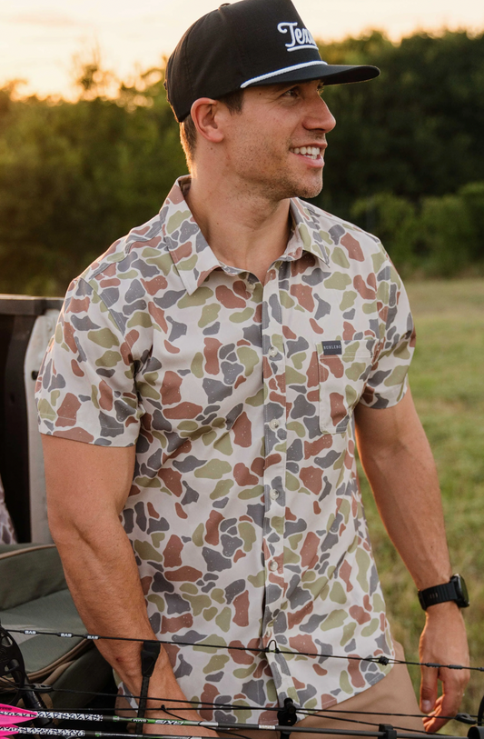 Burlebo Driftwood Performance Button Up