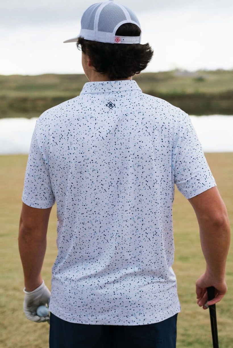 Burlebo Speckled White Polo