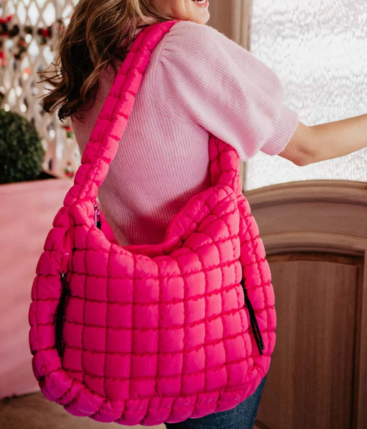 Katydid Quilted Tote Bag