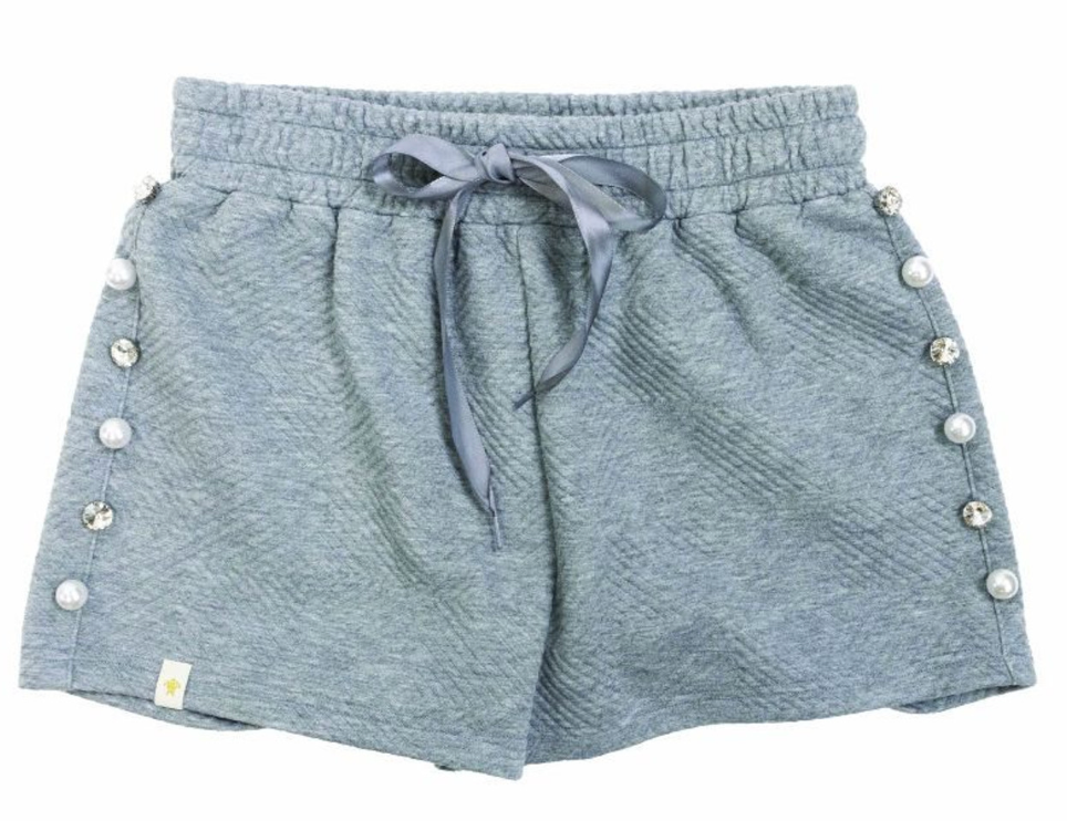 SS Adorned Grey Shorts