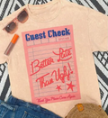Guest Check Tee