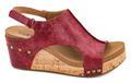 Carley Red Distressed