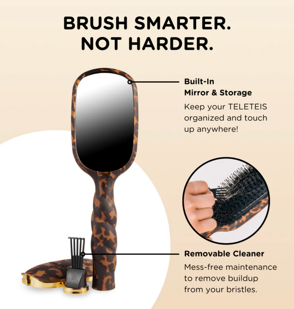 Teleties Boar Bristle Hairbrush