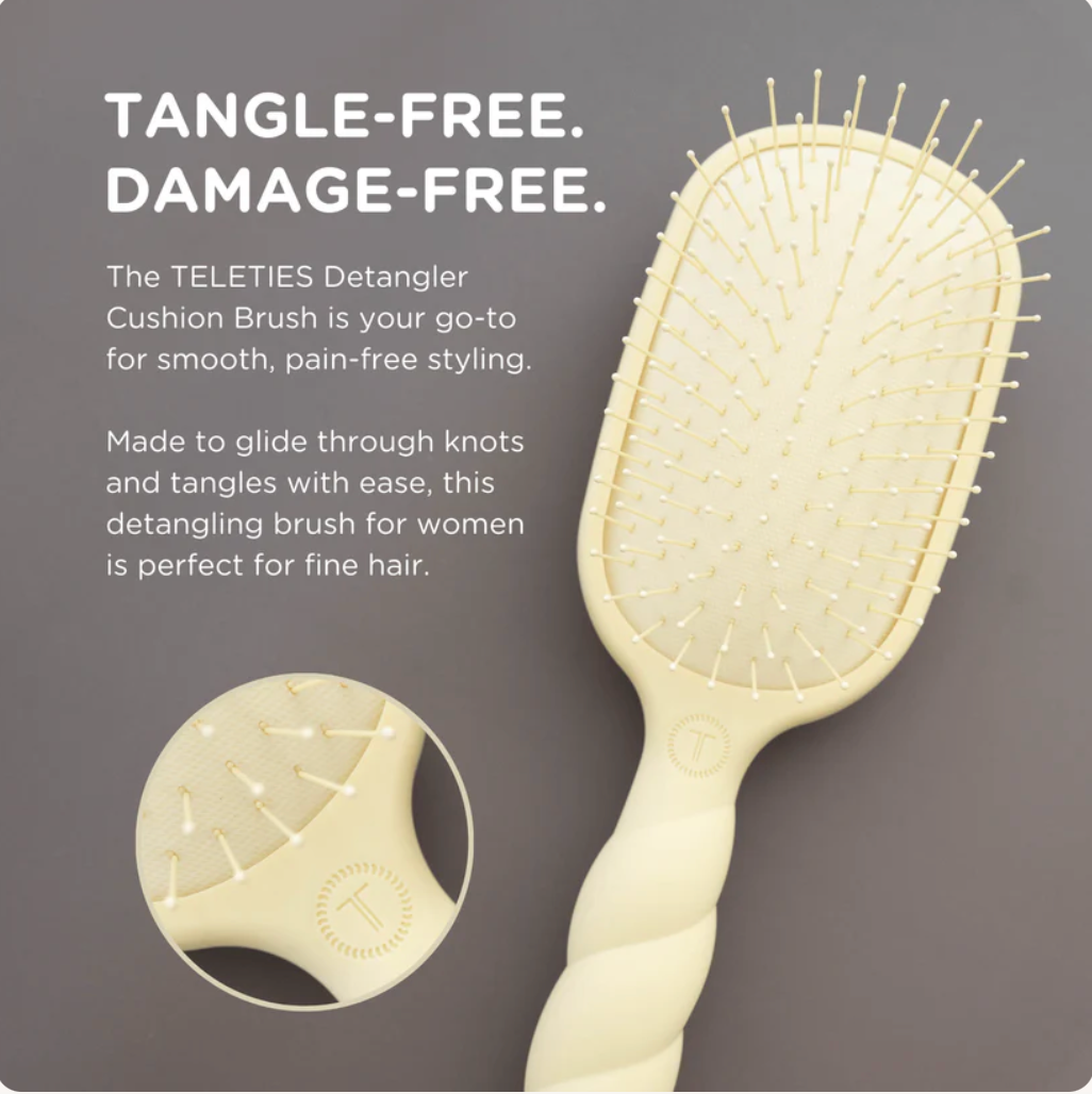 Teleties Detangler Hairbrush- Fine