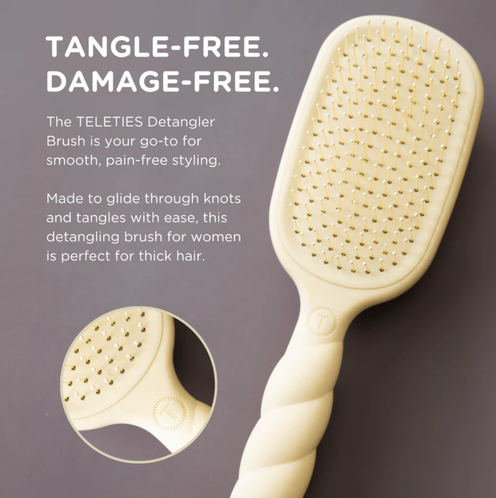 Teleties Detangler Hairbrush- Thick