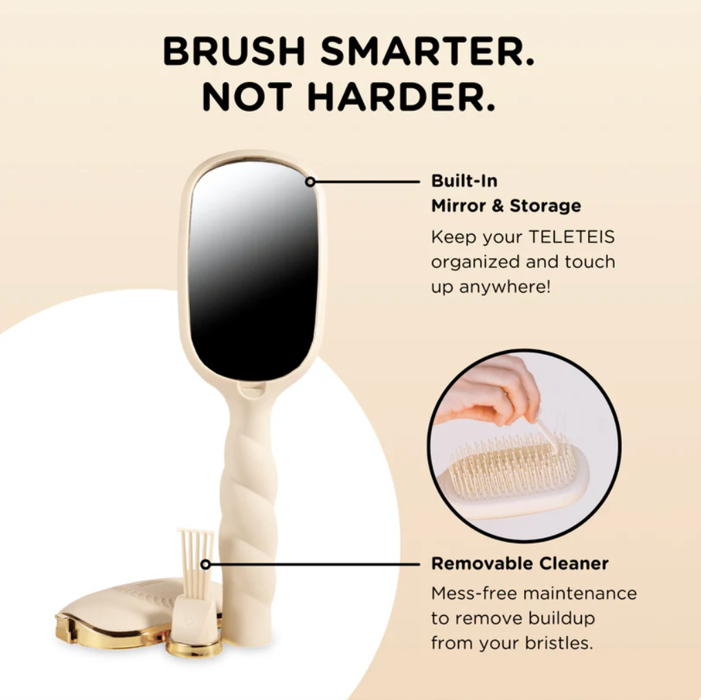 Teleties Detangler Hairbrush- Thick