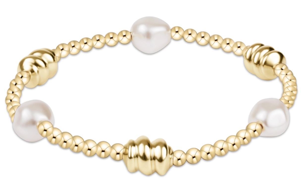 Admire Gold & Admire Pearl 3mm Bracelet