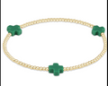 Signature Color Cross 2mm Gold Bracelet