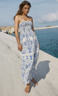 Nadine Palm Maxi Dress