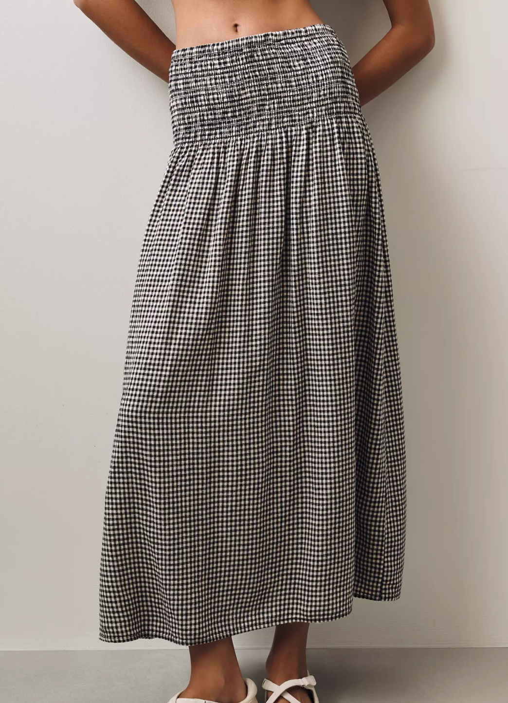 Brooke Gingham Maxi Skirt