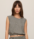 Merit Gingham Linen Top