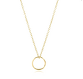 ENewton Gold Necklace Halo Gold Charm