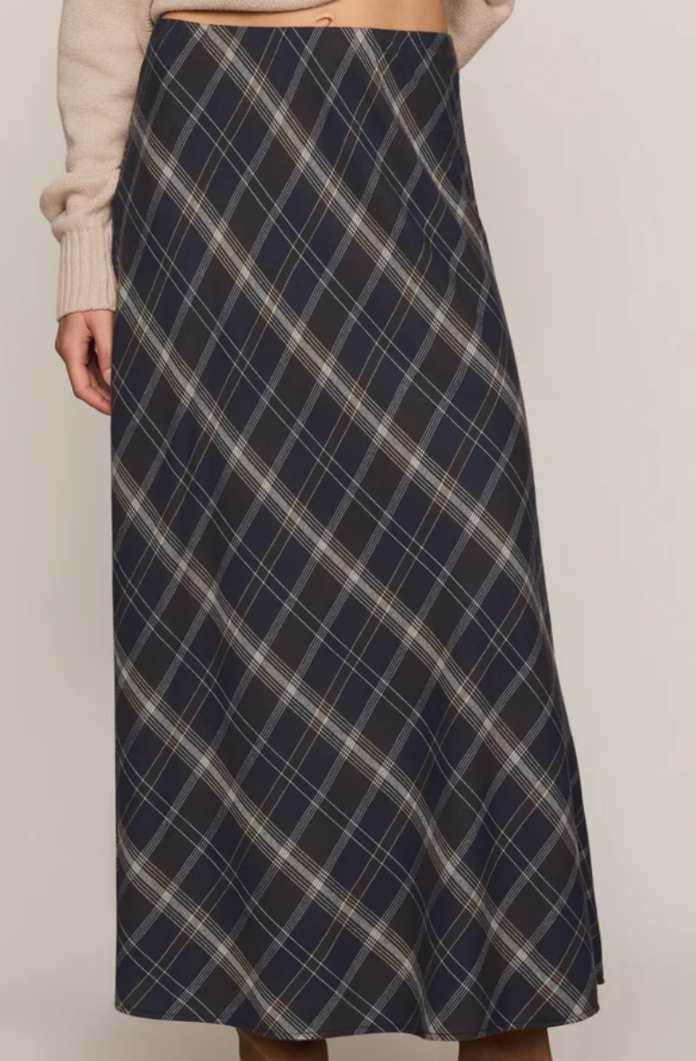 Crestview Plaid Maxi Skirt